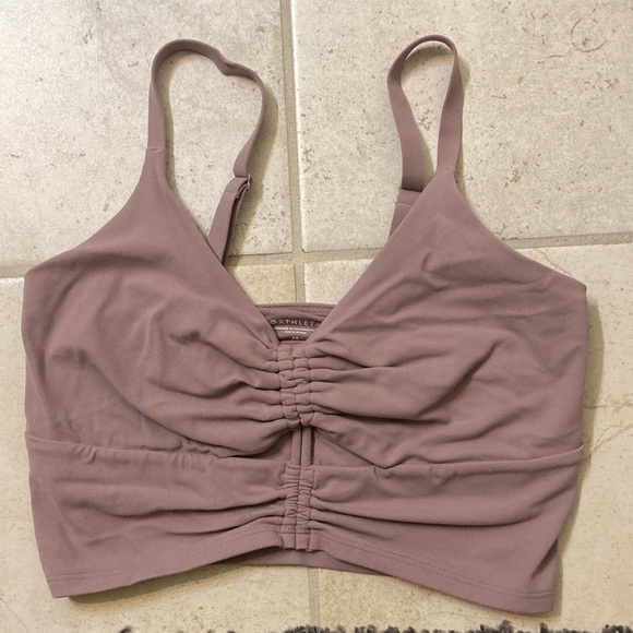 Athleta Cinch Longline Bra D-DD in Flora Mauve - Picture 4 of 5